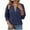 Navy-Sweatshirts, variant on AGWOLF Zip Up Sweatshirts for Women Casual Quarter V Neck Long Sleeve Tops with Pockets Loose Solid Color Pullover Fall Travel Shirts