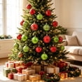 thumbnail image 6 of 16-Piece Christmas Ball Ornaments Set, Christmas Tree Ornaments, Electroplated Plastic Baubles with Hanging Loops for Tree Wreath Home Holiday Decor(Red+Green), 6 of 7