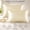 Beige, variant on Luxury Silky Satin Pillowcase with Zipper, Standard Size 20x26 inch, Black - Hair and Skin Friendly, Soft Smooth Bedding Pillow Cover