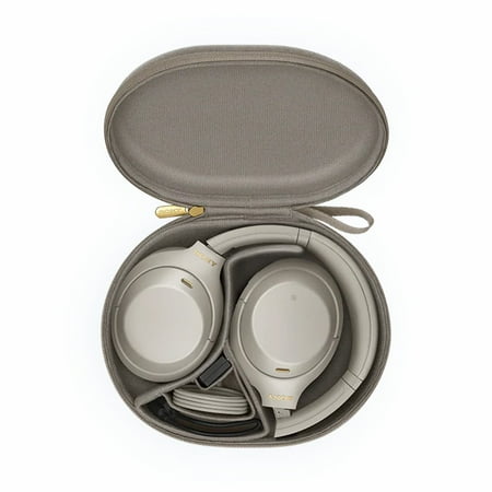 Sony - WH1000XM4 Wireless Noise-Cancelling Over-the-Ear Headphones - Silver
