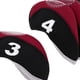 thumbnail image 3 of 10PCS Neopreno Golf Club Head Covers Funda Protectora de Hierro Funda para Hombres Mujeres Accesorios para Jugar Al Golf Negro + Claret Soledad Cubiertas de la cabeza del club de golf, 3 of 9