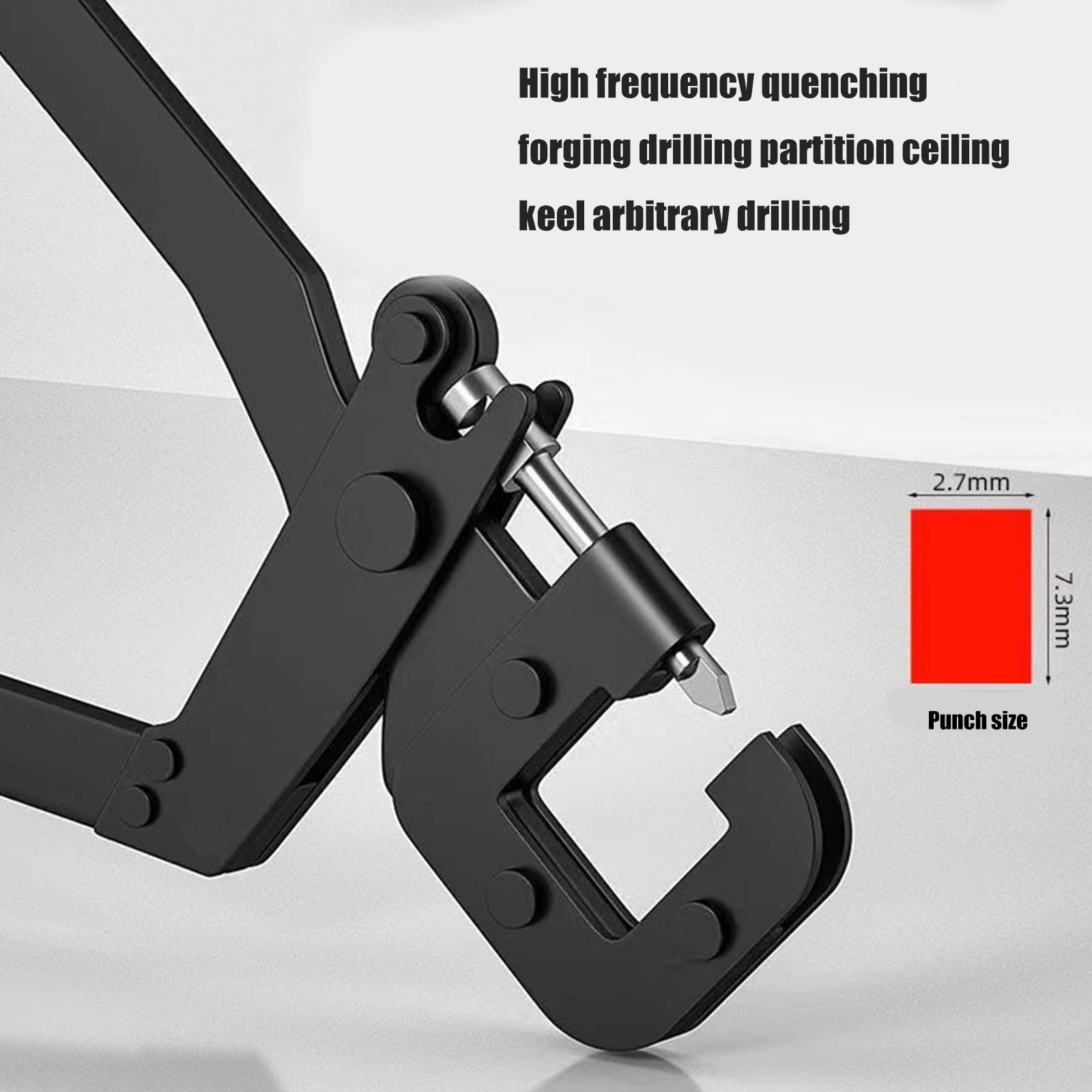 KCAHPAN Steel Keel Pliers Punch Lock Crimper Tool for Professional Wall and Ceiling Work