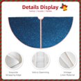 thumbnail image 3 of Haiem Deep Blue Glitter Pattern Christmas Tree Skirt Merry Christmas Party Christmas Tree Decoration,New Year Decorations-36", 3 of 6