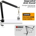 thumbnail image 6 of SUNMON Gaming Microphone Stand - Boom Arm for Yeti, QuadCast Mic and Most Microphones, Flexible Metal Mic Arm Stand Desk Mount with 5 Freely Adjustable Joints, 6 of 8