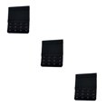 thumbnail image 3 of Langgg Extension Strap Bra Extenders 3 Rows 4 Hook Elastic Lingerie Intimates black 3Set, 3 of 6