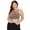 Grey, variant on Women’s Seamless Caged Neck Activewear Sports Bra, Black, XL