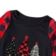thumbnail image 5 of Odeerbi Christmas Pajamas for Family Plaid Holiday Long Sleeve Family Christmas Pajamas Matching Sets Infant Fashion Plaid Print Blouse Tops Pants Sleepwear Xmas Family Matching PJs Set Red, 5 of 5