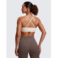 thumbnail image 3 of CRZ YOGA Butterluxe V-Neck Sports Bras for Women Padded Yoga Top, 3 of 8