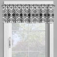 thumbnail image 4 of Ambesonne Geometric Valance & Curtain, Modern Line Zig Zag, 55"x30", Black and White, 4 of 6