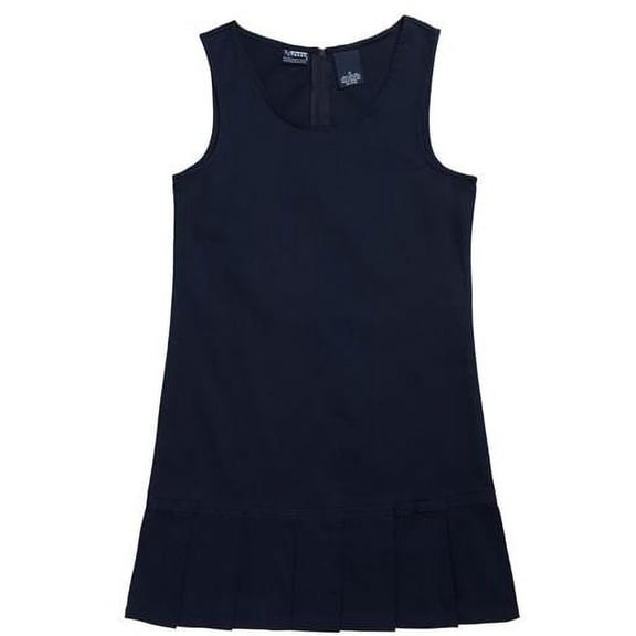 French Toast Girls 2T-4T Pleated Hem Jumper (Navy 4T)