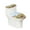 Cats and Easter Eggs, variant on HELLHERO Love Calf Adjustable Polyester Fabric Toilet Cover Set Soft Toilet Seat Covers & Dust-Proof for Hotel Home