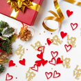 thumbnail image 2 of 100/200 Pcs Valentine's Day Wedding Party Confetti DIY Crafts Create Atmosphere Multi-Occasion Bright Colored Party Decorations Confetti, 2 of 5