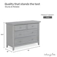 thumbnail image 5 of Dream On Me Maple Double Dresser In Pebble Grey, 5 of 6