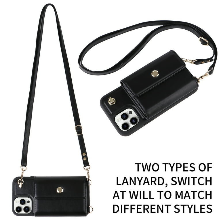 Crossbody Wallet Case for iPhone 11 Pro Max Card Slots Holder