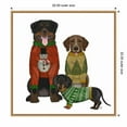 thumbnail image 3 of Amanti Art Christmas Dogs Ugly Sweater Competition Framed Canvas Wall Art Print, 3 of 7