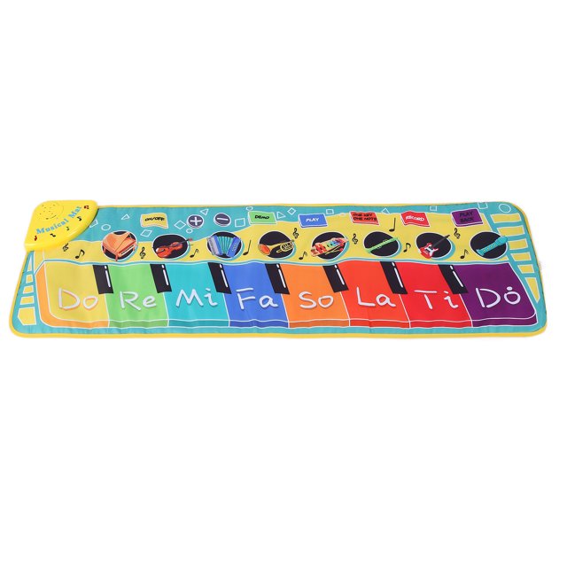 Alfombrillas Musicales Para Bebés, Alfombrilla Para Teclado De Piano De Suelo Fácil De Limpiar, Juguetes De Educación Temprana Para Niños Para Cumpleaños Para Niños Pequeños
