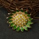 thumbnail image 4 of Broche de pasador de de imitación de cristal esmaltado floral Pasadores de clip de hebilla para mujer Zulema Pin de broche de girasol, 4 of 7