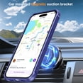 thumbnail image 4 of Allytechgroup iPhone 14 Plus Case Magnetic, Compatible with Magsafe & Car Mount Adjustable Stand Ring Holder Heavy Duty Shockproof Anti-Scratch Matte Phone Case for iPhone 14 Plus, Darkblue, 4 of 7
