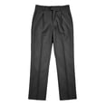 thumbnail image 6 of IROINNID Mens Striped Pleated Pants High Waist Casual Dress Trousers with Belt Loops Side Pockets Relaxed Fit Business Work Commute Bottoms, 6 of 9