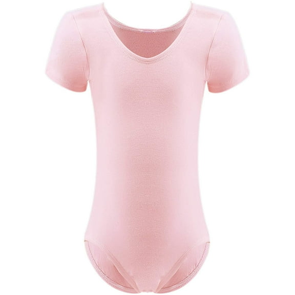 Dancina Cotton Kids Short Sleeve Ballet Dance Leotard for Girls