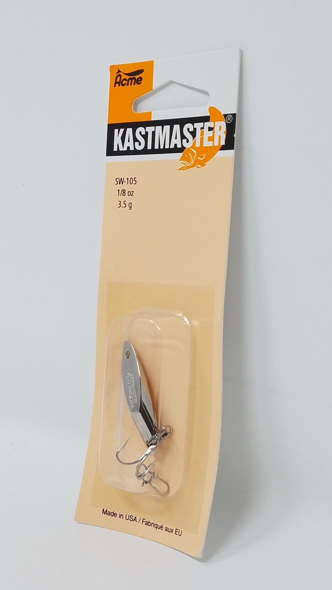 (2 pack) Acme Tackle Freshwater Kastmaster Fishing Spoon 1/8 oz., Chrome, Lake