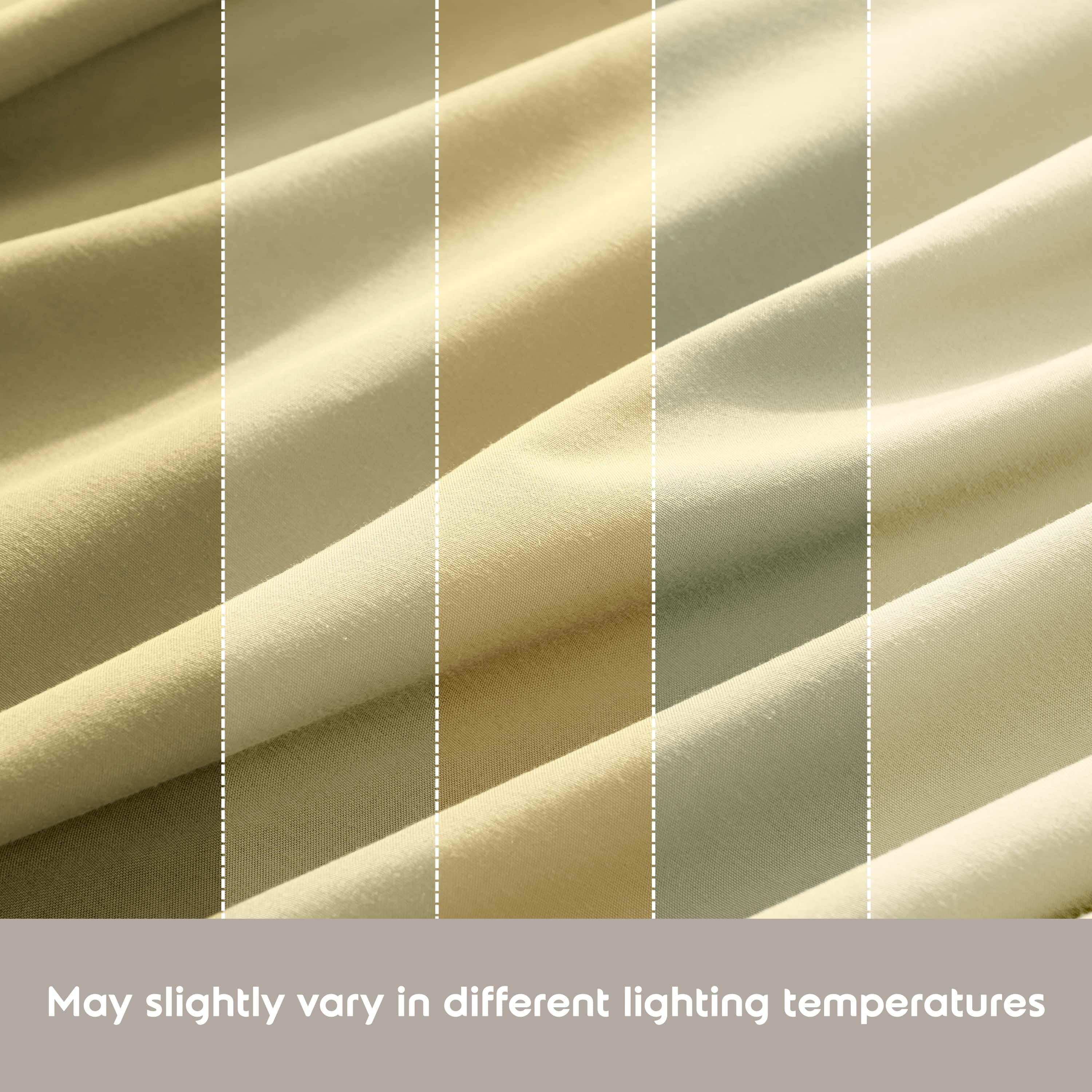 Lammaloe Full Size Sheets Set, Hotel Style Deep Pocket 4 Piece Bed Sheets, Luxury Soft Microfiber Sheet Sets, Ivory