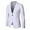 White, variant on BLTIBY Mens Blazer Jacket Solid Color Business Lightweight Coats Fashion Lapel One Button Outwear with Pockets Black L