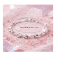 thumbnail image 5 of "Pulsera Mujer Brazalete De Plata S925 Patrón De Mariposa " belug, 5 of 5