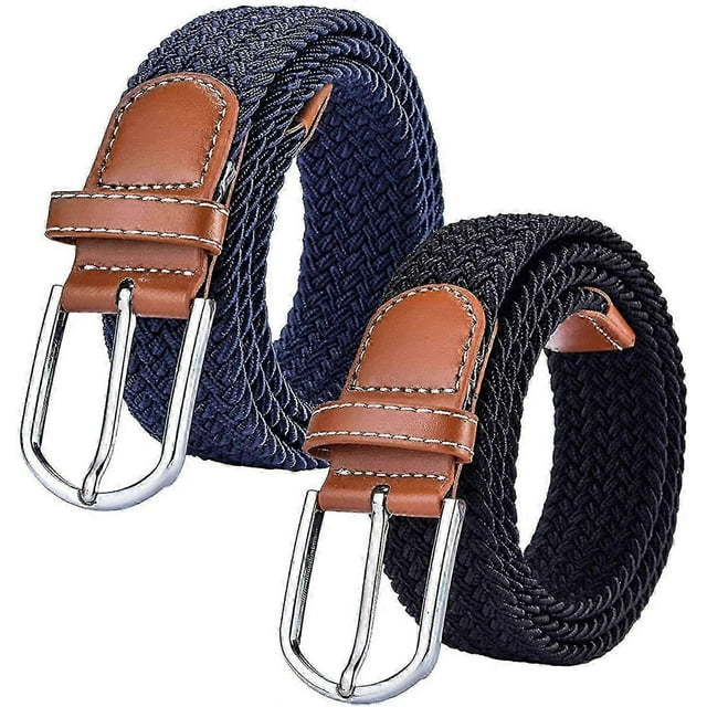 2-pack Women's Stretch Canvas Woven Belts - Women's Jeans Belts