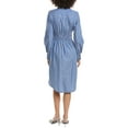 thumbnail image 2 of Derek Lam 10 Crosby womens  Veronica Belted Shirtdress, 10, Blue, 2 of 3