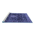 thumbnail image 2 of Ahgly Company Machine Washable Indoor Rectangle Medallion Blue Traditional Area Rugs, 3' x 5', 2 of 4