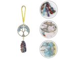 thumbnail image 2 of Crystal Tree Drop Pendant Hanging 7 Chakra Stone Ornament Window Decoration Bd, 2 of 2