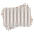 thumbnail image 1 of Ambesonne Modern Place Mats Set of 4, Colored Rhombs Borders, Standard Size, White Seafoam and Coral, 1 of 6