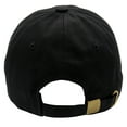 thumbnail image 3 of Black buckle closure unisex casual cotton basic baseball cap, 3 of 6