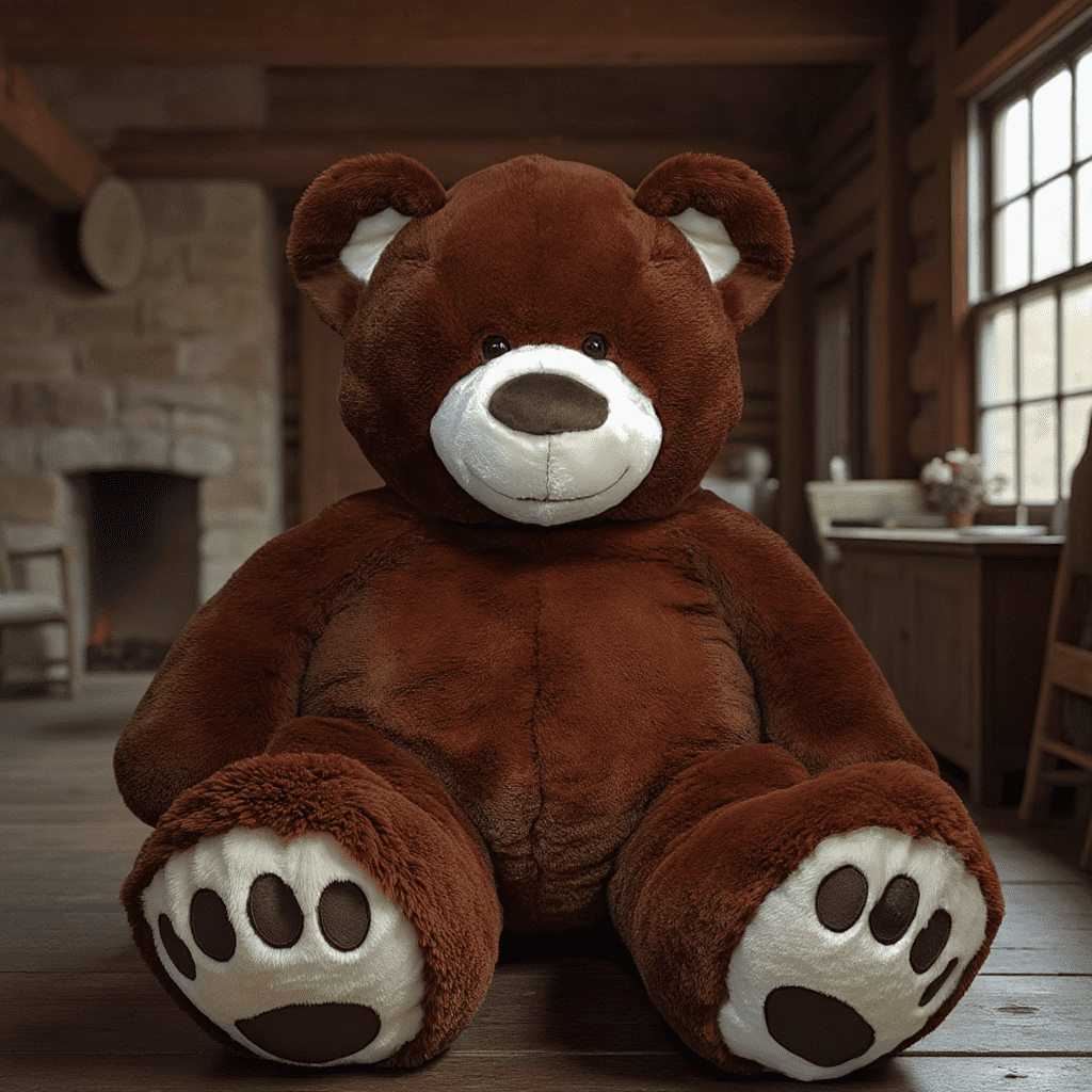 Anico Large Soft Stuffed Fluffy 5ft Teddy Bear, Chocolate Brown
