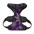 thumbnail image 5 of Picia Snowflake Gradient Purple No-Pull Dog Harness Reflective Front Clip Vest with Handle,Step-in Air Dog Harness,Adjustable 2 Metal Rings 4 Buckles,Easy to Put on & Take Off Small, 5 of 9