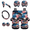 American Flag Eagle Design, variant on Binienty Car Interior Kit, with Steering Wheel Cover Gear Shift Cover, 11 pcs Easy Control