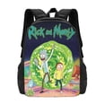 thumbnail image 1 of Rick And Morty Backpack For School Anime Bookbag Lightweight School Bags Satchel Back Packs, 1 of 2