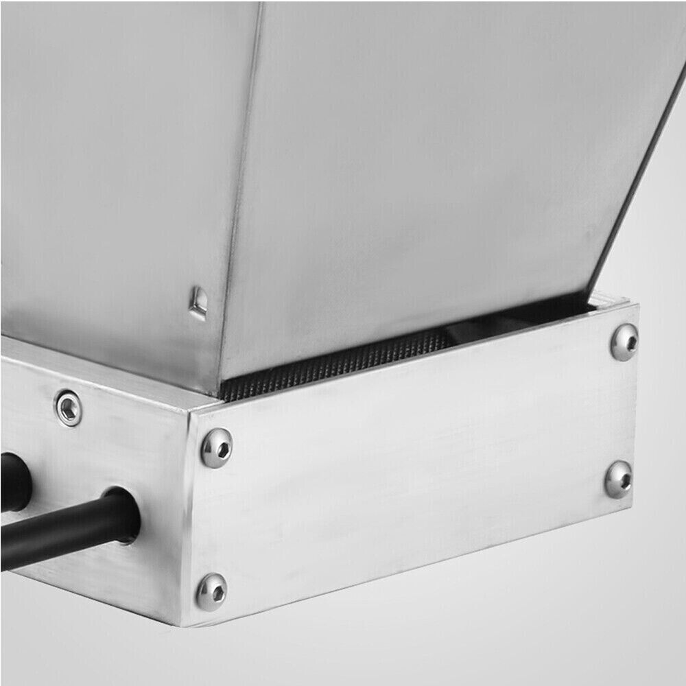 4L Manual Grain Crusher Roller Grain Mill Adjustable Low Speed Drill Corn Crusher Machine Grinder Grinding Machine Silver