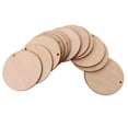 thumbnail image 1 of jifeng 25pcs en Bois Rond Inachevé Scrapbooking Fête de Mariage Pendaison Cadeau 80mm 25Pcs, 1 of 9