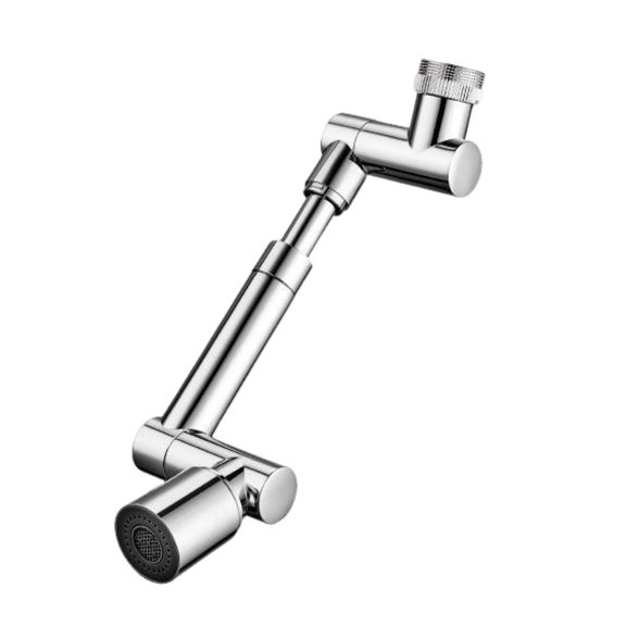 Sylvtty Faucet Extender with 2 Sprayer Modes Universal Fit Simple Installation 360-Degree Adjustable Nozzle Bathroom Sink Extender