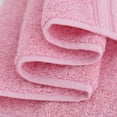 thumbnail image 4 of Unique Bargains 6-Pack 100% Cotton Absorbent Bathroom Towel Pink, 4 of 8