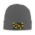 thumbnail image 2 of ZICANCN Blooming Sunflower Decoration Knit Beanie Hat, Winter Cap Soft Warm Classic Hats for Men Women, Deep Heather, 2 of 8