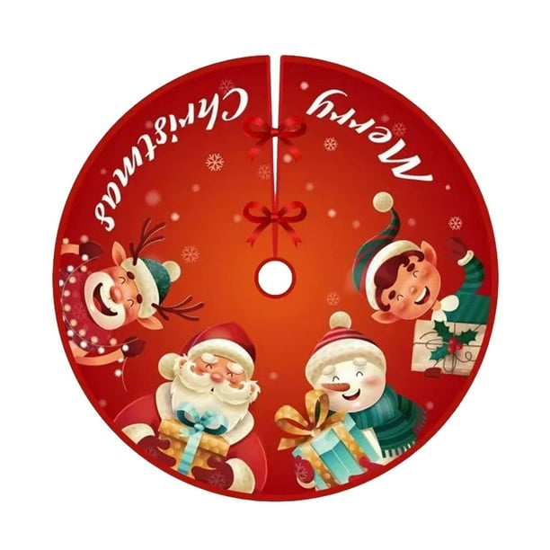Falda para Árbol de Navidad Decoraciones Navideñas Falda para Árbol de Navidad de Terciopelo