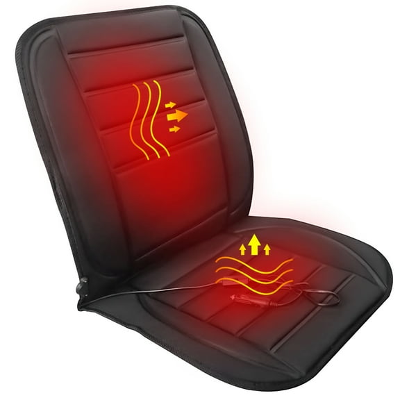 HIBIBUD Heated Car Seat Cushion, 12V Auto Seat Cover Warmer with Adjustable Temperature Controller for Cars Trucks Vans SUV