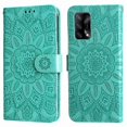 thumbnail image 3 of Funda tipo cartera GANGXUN para OPPO Reno 6 Lite , diseño girasol, cuero PU, soporte, cierre magnético, tarjetero, 3 of 5