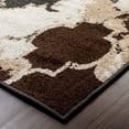 thumbnail image 3 of Superior Multi-toned Scalloped Pattern Indoor Area Rug, 5' x 8', Black, 3 of 4