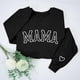 thumbnail image 2 of Penkiiy Mama Sweatshirt de manga larga Cheer Mom Shirt para Béisbol Fútbol Baile Baile Sport Suéter Top M Negro, 2 of 9