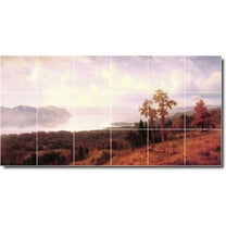 Ceramic Tile Mural-Albert Bierstadt Landscapes Painting 112. 48" w x 24" h using (18) 8 x 8 ceramic tiles