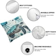 thumbnail image 4 of BCIIG Jellyfish Turtle Ocean High-Quality Short Plush Pillowcase 20x20in, 4 of 5